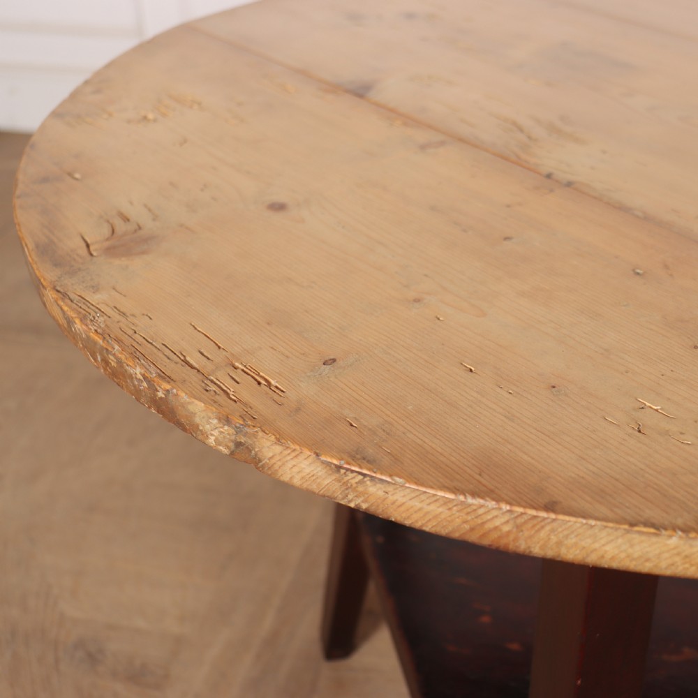 Antique Pine Cricket Table View IV