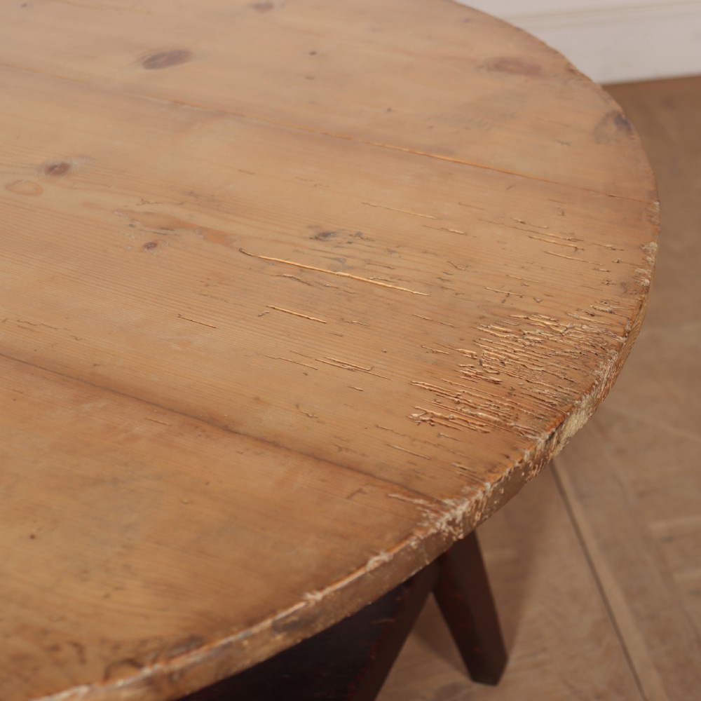 Antique Pine Cricket Table View V