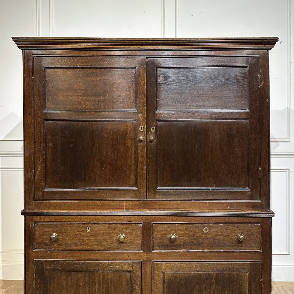 19th Century Welsh Oak Linen Cupboard View VI
