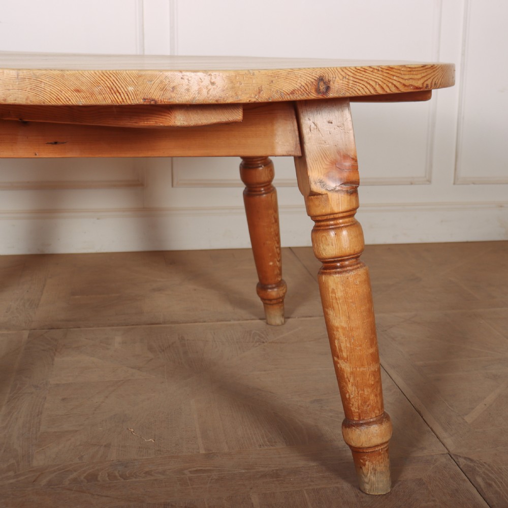 19th Century Circular Pine Dining Table View III