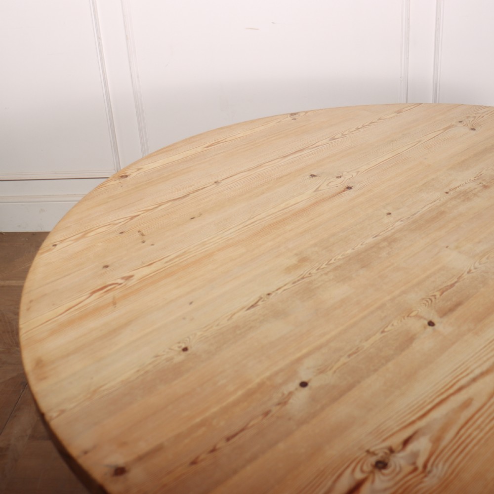 19th Century Circular Pine Dining Table View VII
