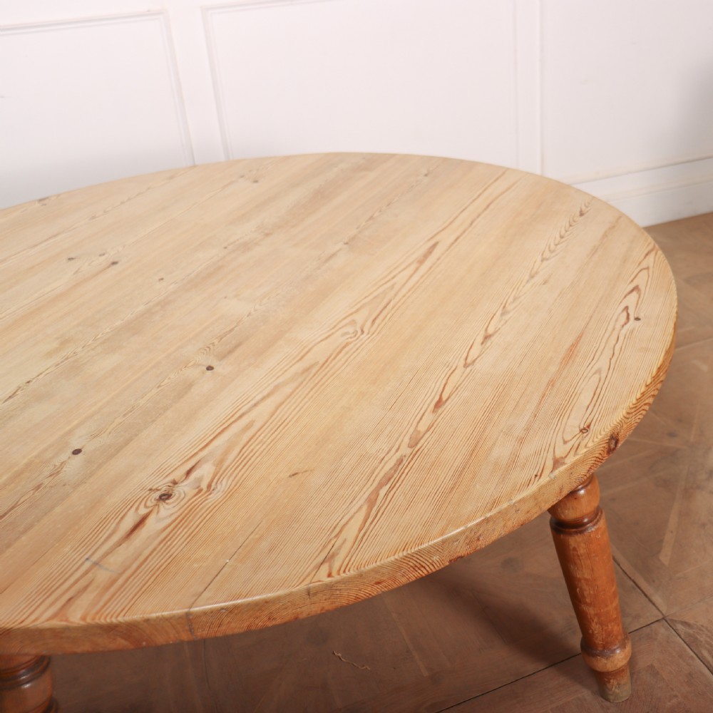 19th Century Circular Pine Dining Table View VIII
