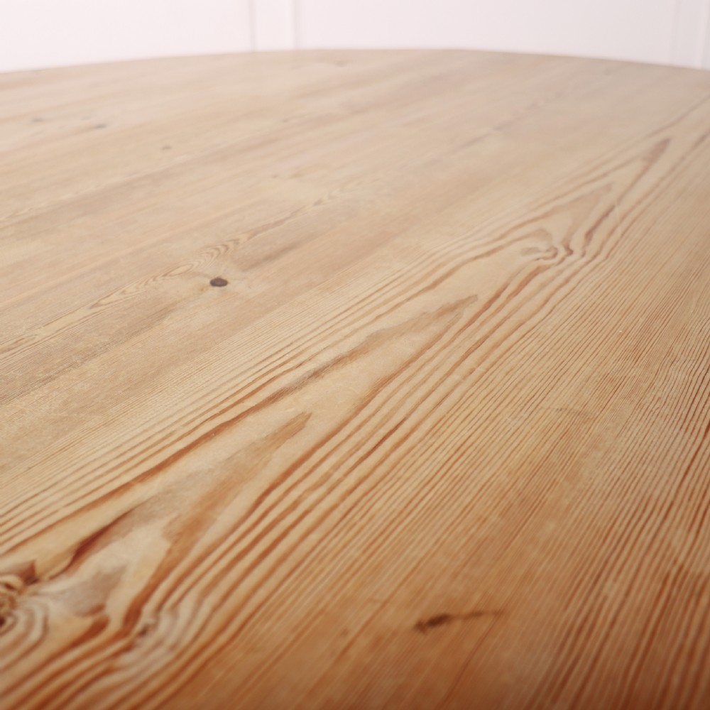 19th Century Circular Pine Dining Table View IX