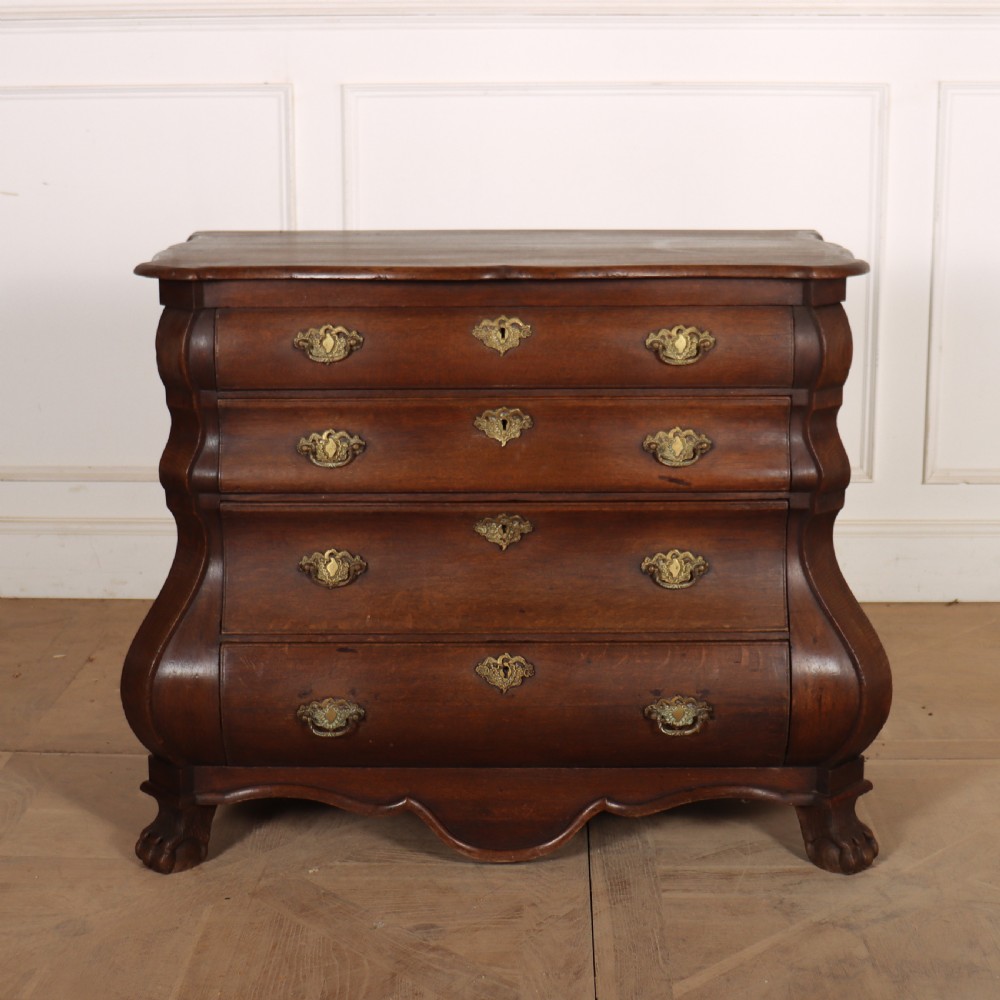 Dutch Oak Bombe Commode