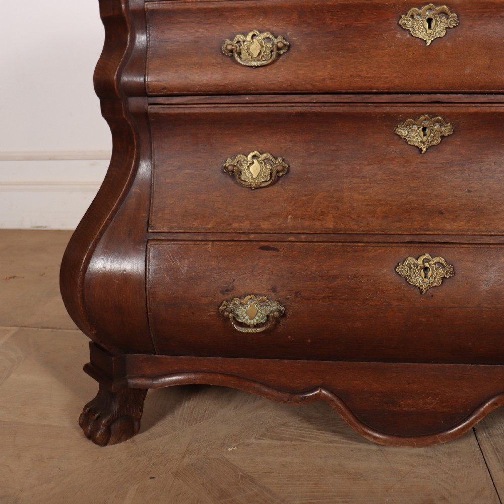 Dutch Oak Bombe Commode View III
