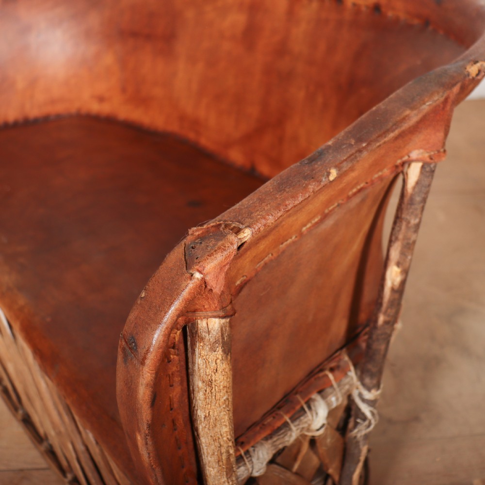 Spanish Leather and Willow Sofa Suite View VI