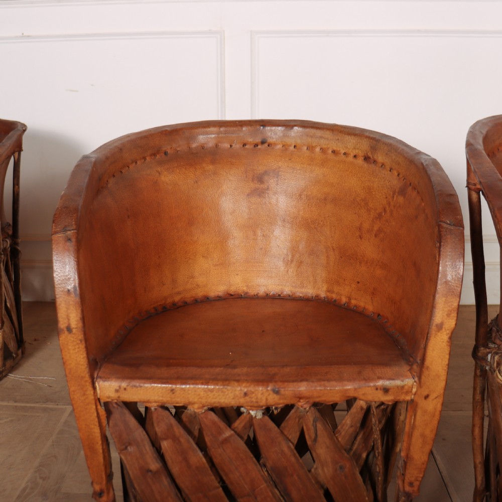 Spanish Leather and Willow Sofa Suite View IX