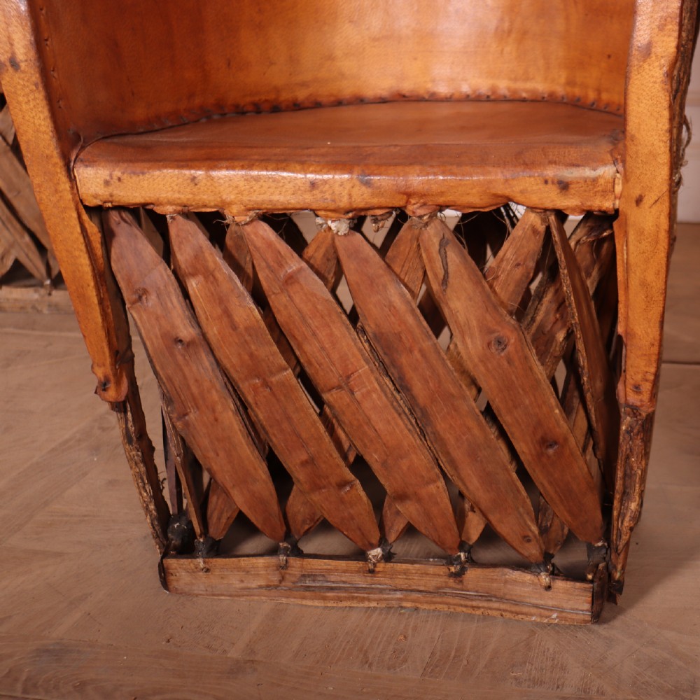 Spanish Leather and Willow Sofa Suite View XI
