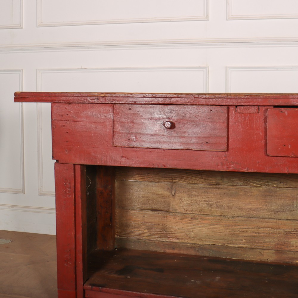 English Original Painted Dresser Base View II