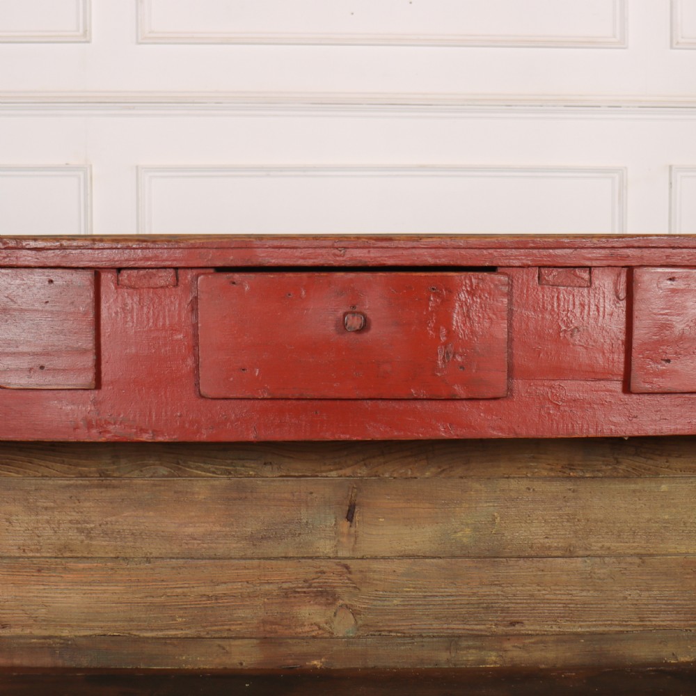English Original Painted Dresser Base View III