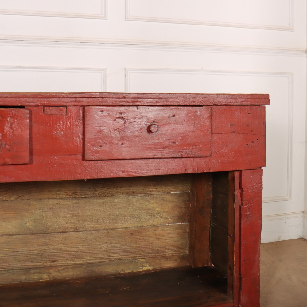 English Original Painted Dresser Base View IV