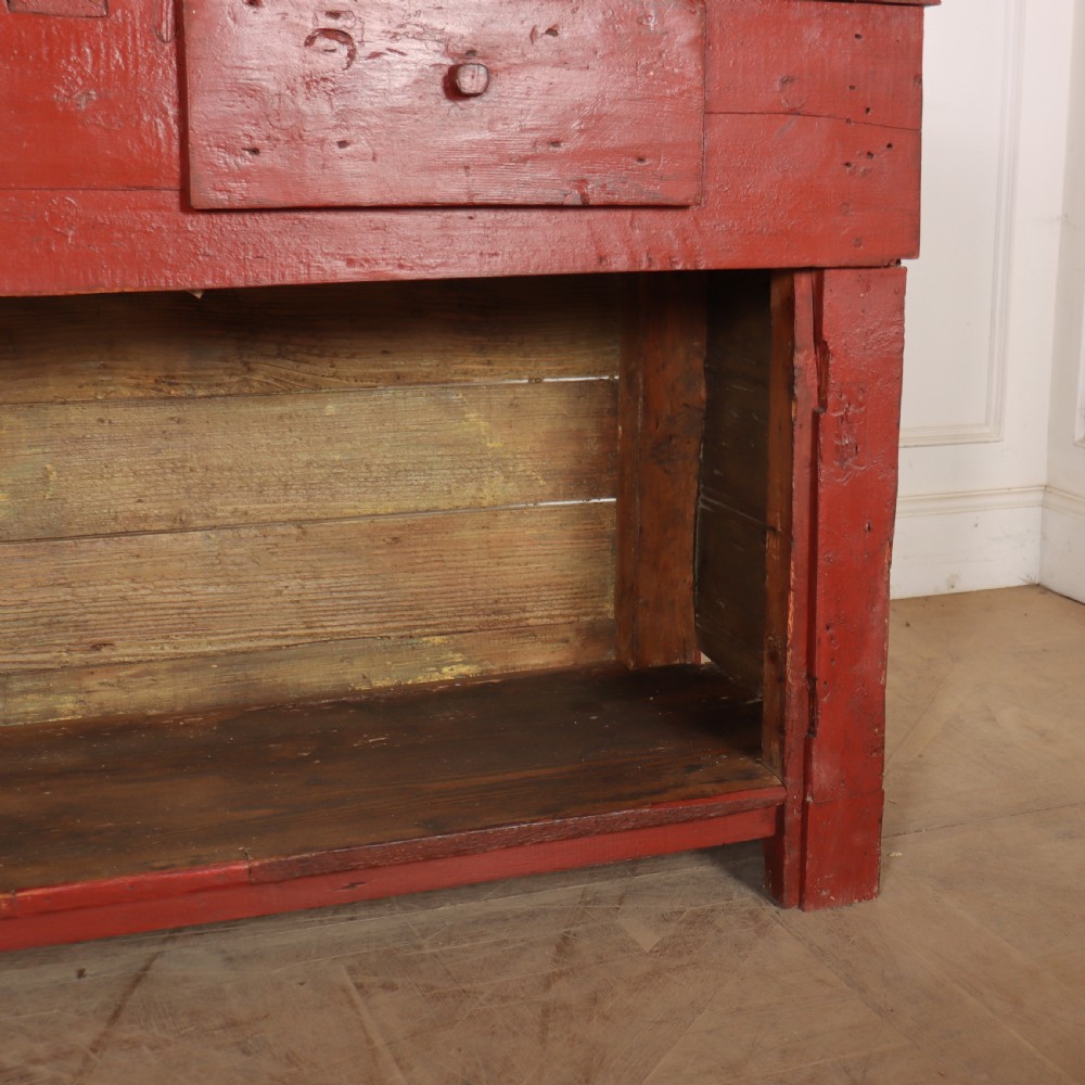 English Original Painted Dresser Base View V