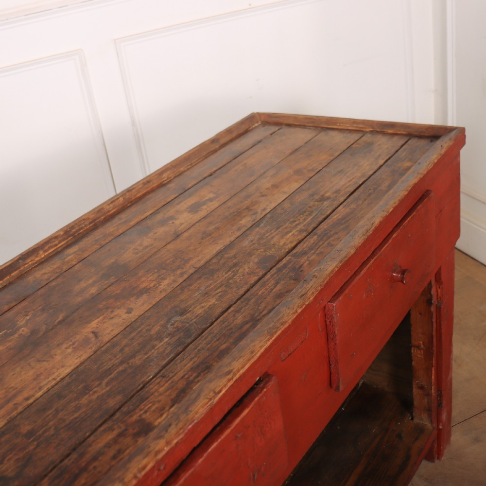 English Original Painted Dresser Base View VIII