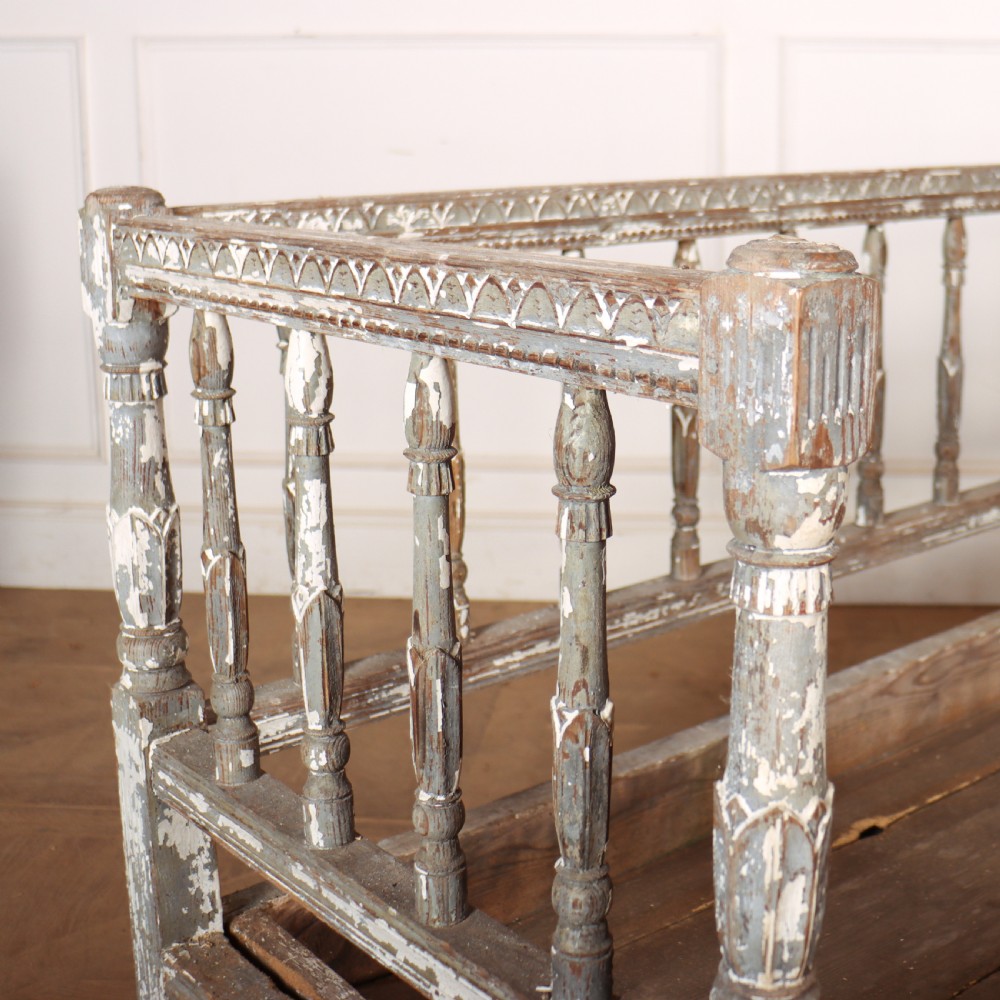 Swedish Original Painted Settle View II