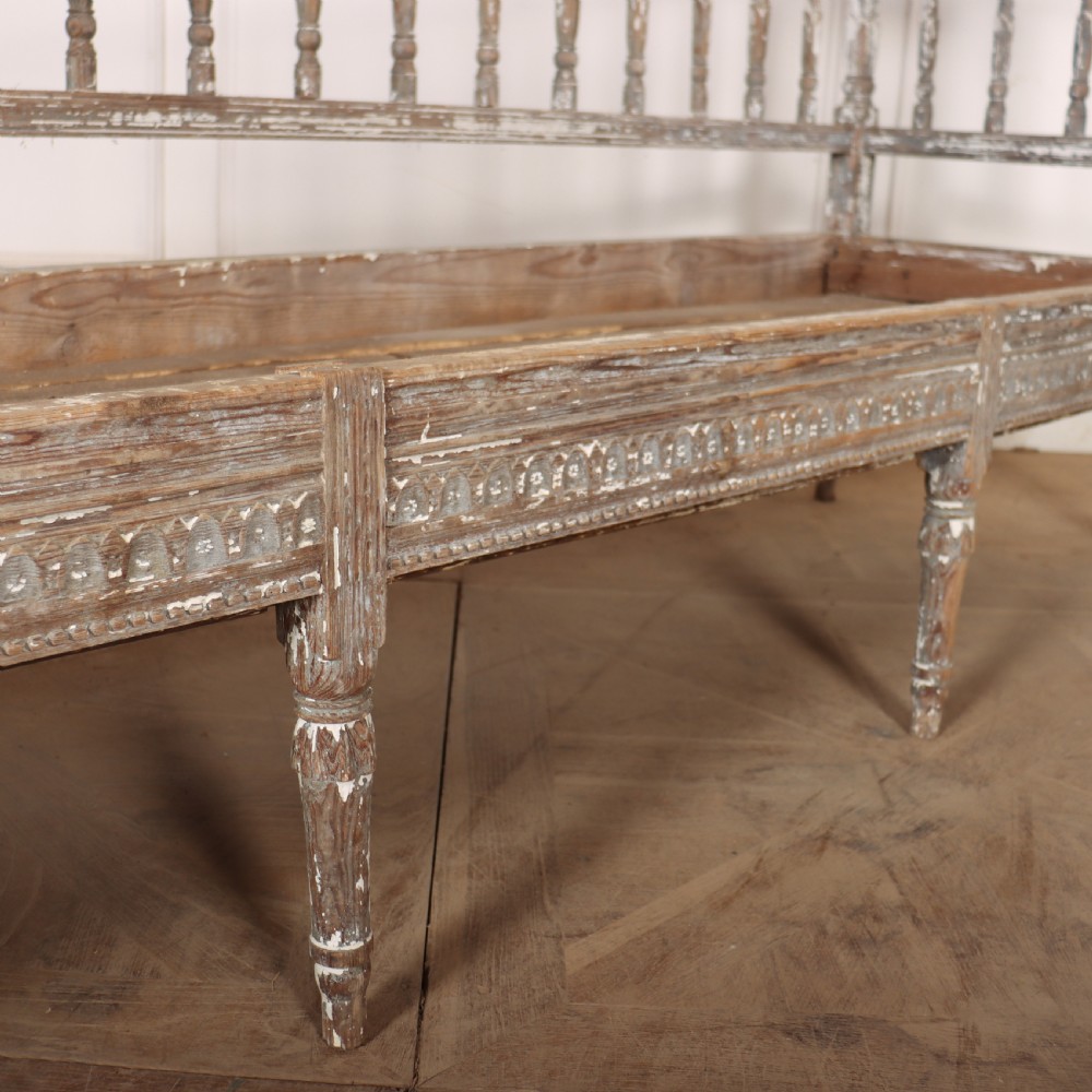 Swedish Original Painted Settle View V