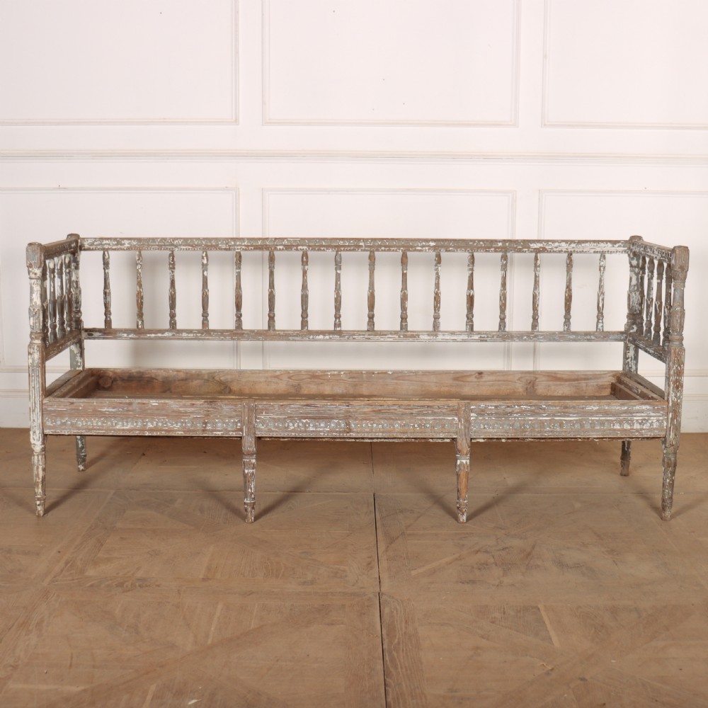 Swedish Original Painted Settle View VII