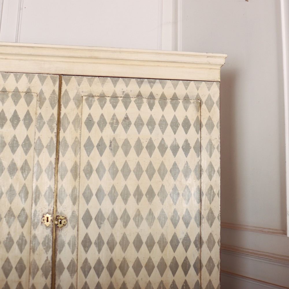 English Painted Linen Cupboard View IV