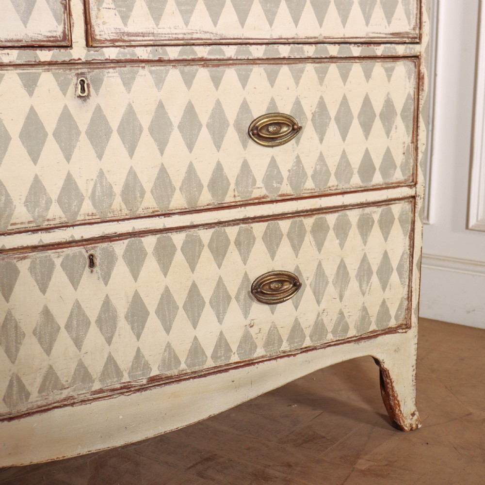 English Painted Linen Cupboard View V