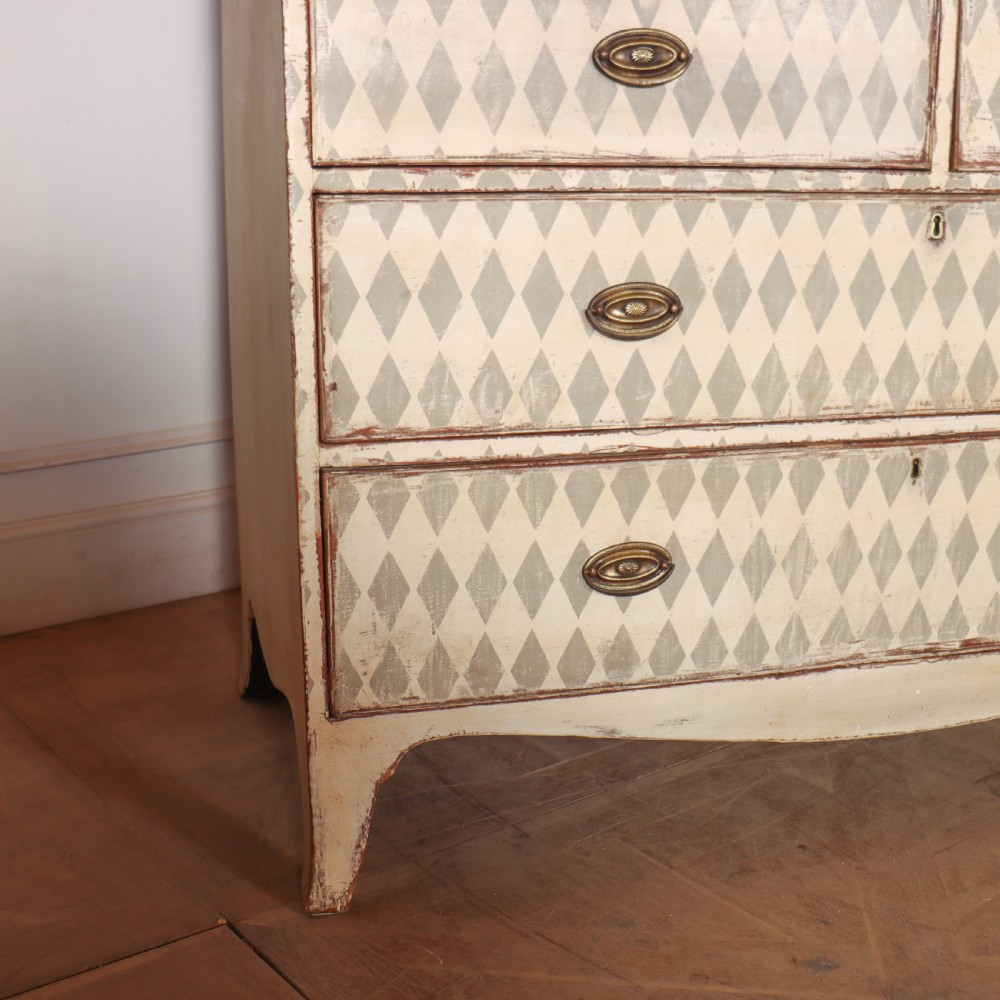 English Painted Linen Cupboard View VI
