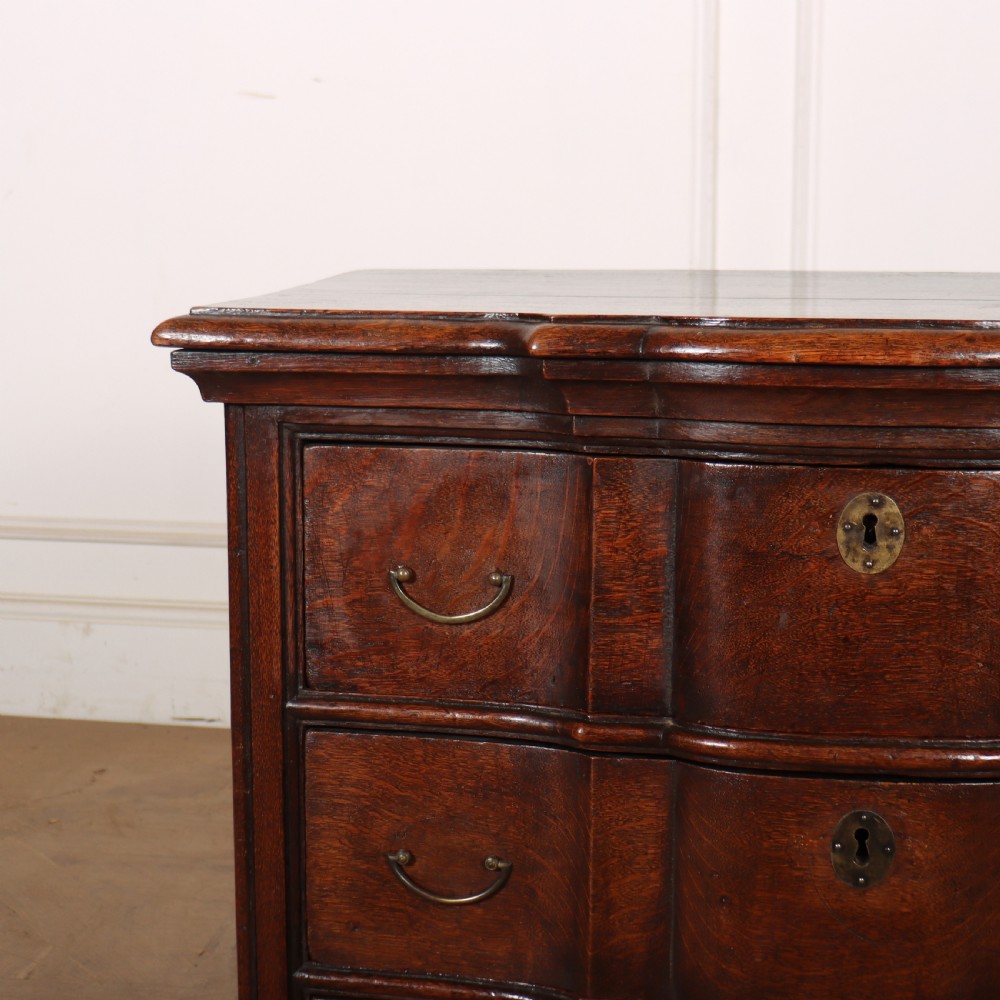 18th Century Serpentine Oak Commode View II