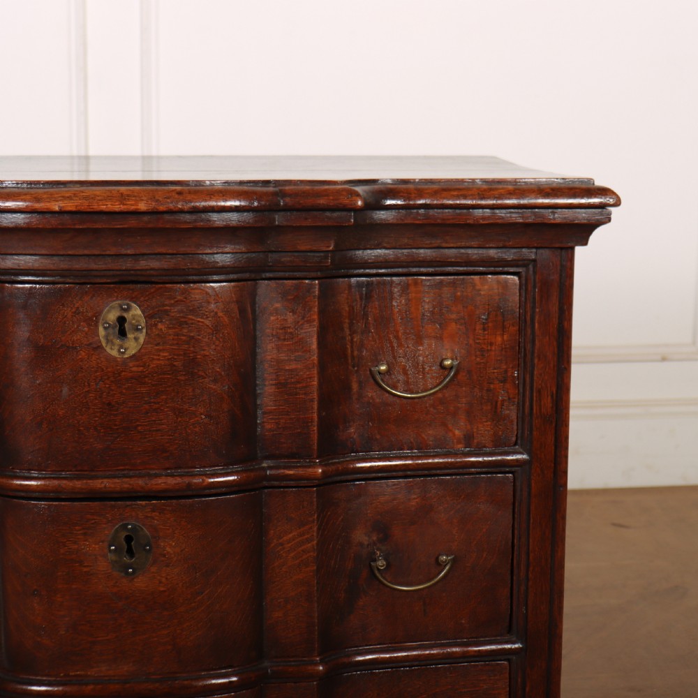 18th Century Serpentine Oak Commode View III