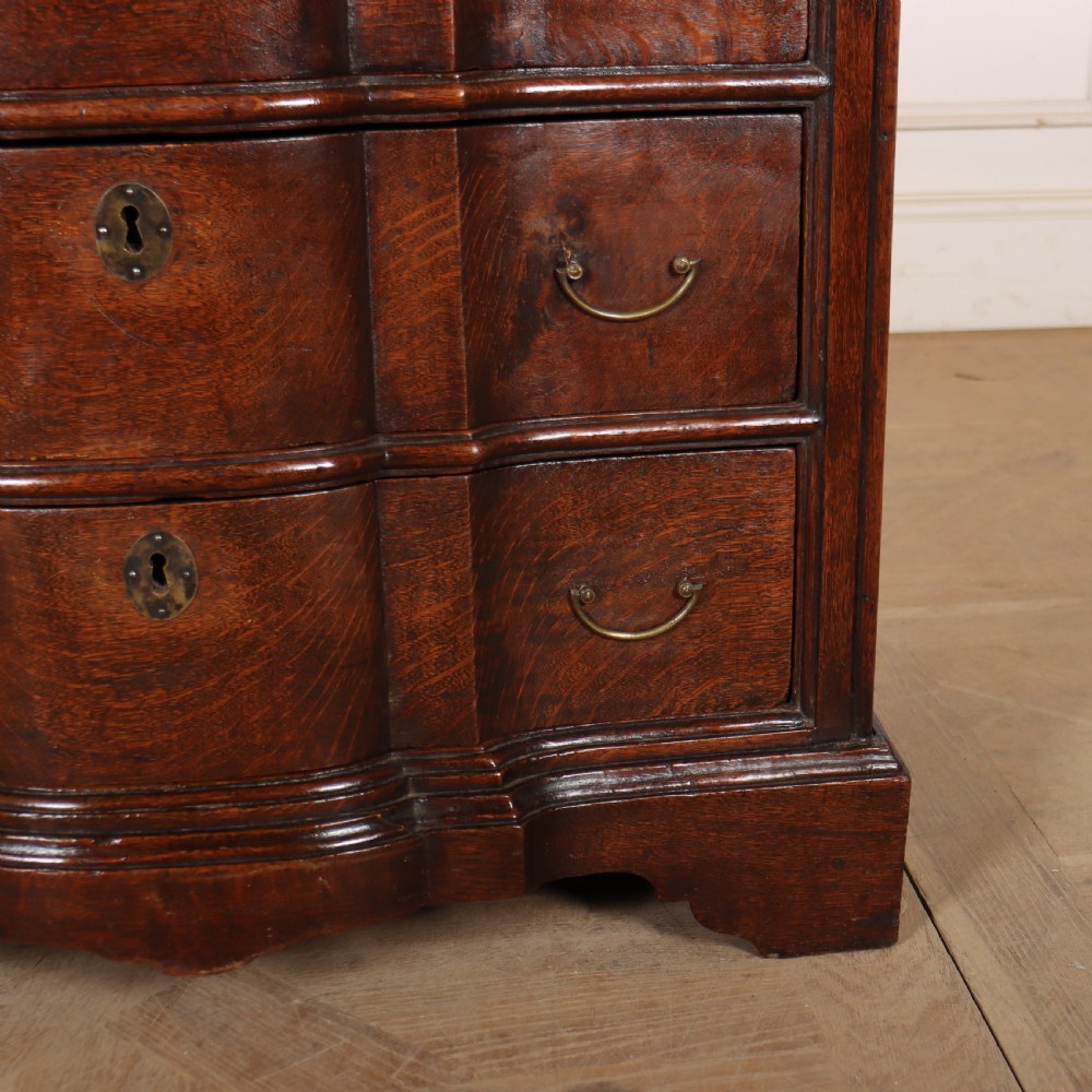 18th Century Serpentine Oak Commode View IV