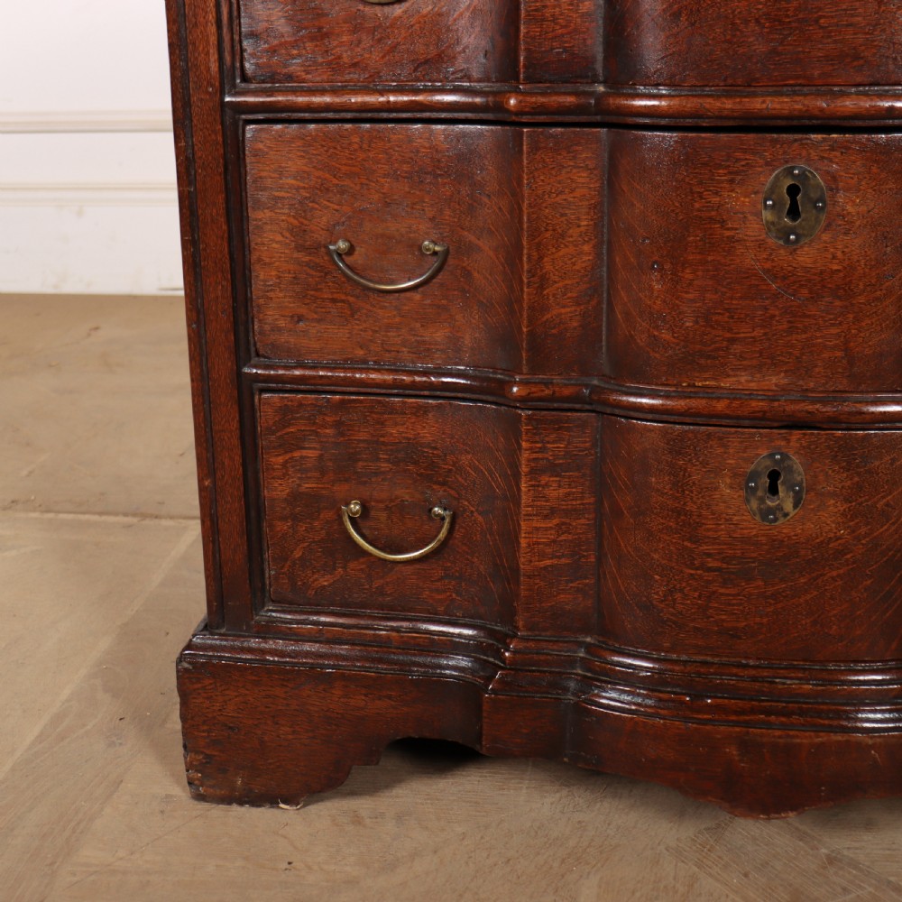 18th Century Serpentine Oak Commode View V