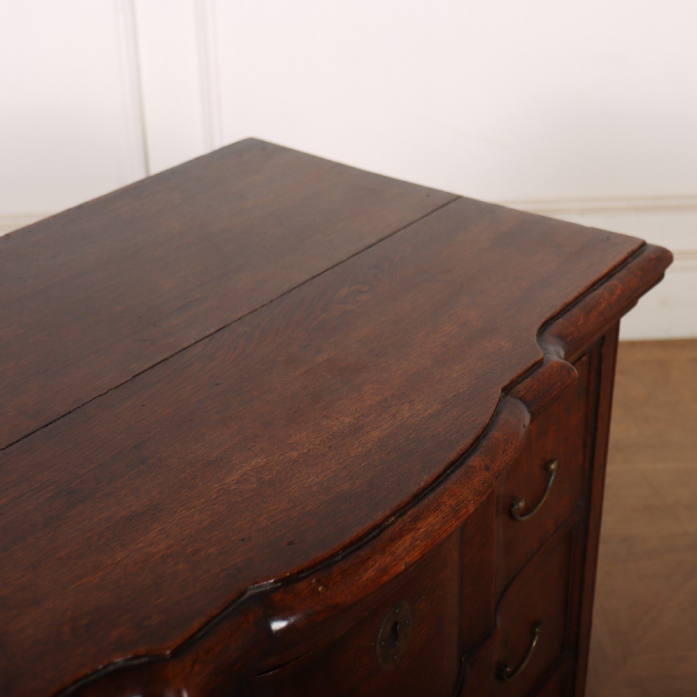 18th Century Serpentine Oak Commode View VIII