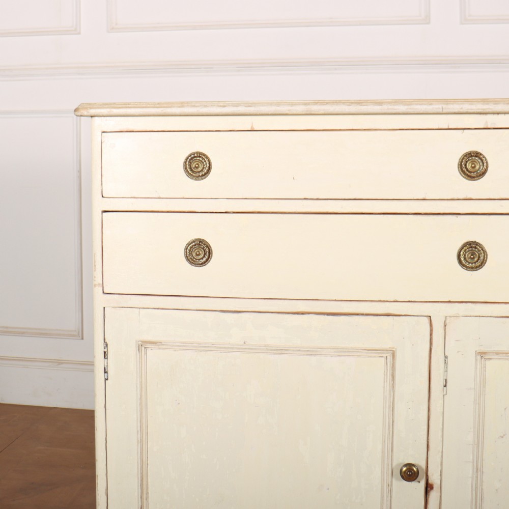 English Original Painted Dresser Base View II