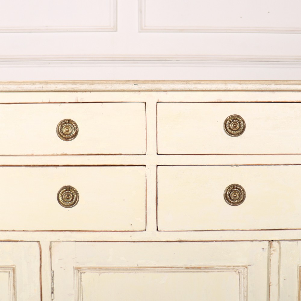 English Original Painted Dresser Base View V
