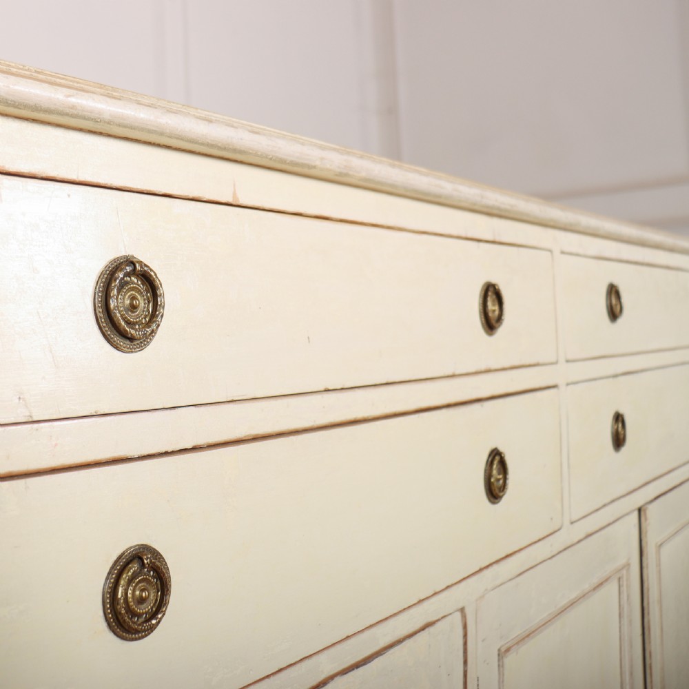 English Original Painted Dresser Base View VIII