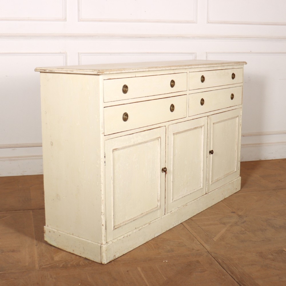 English Original Painted Dresser Base View X