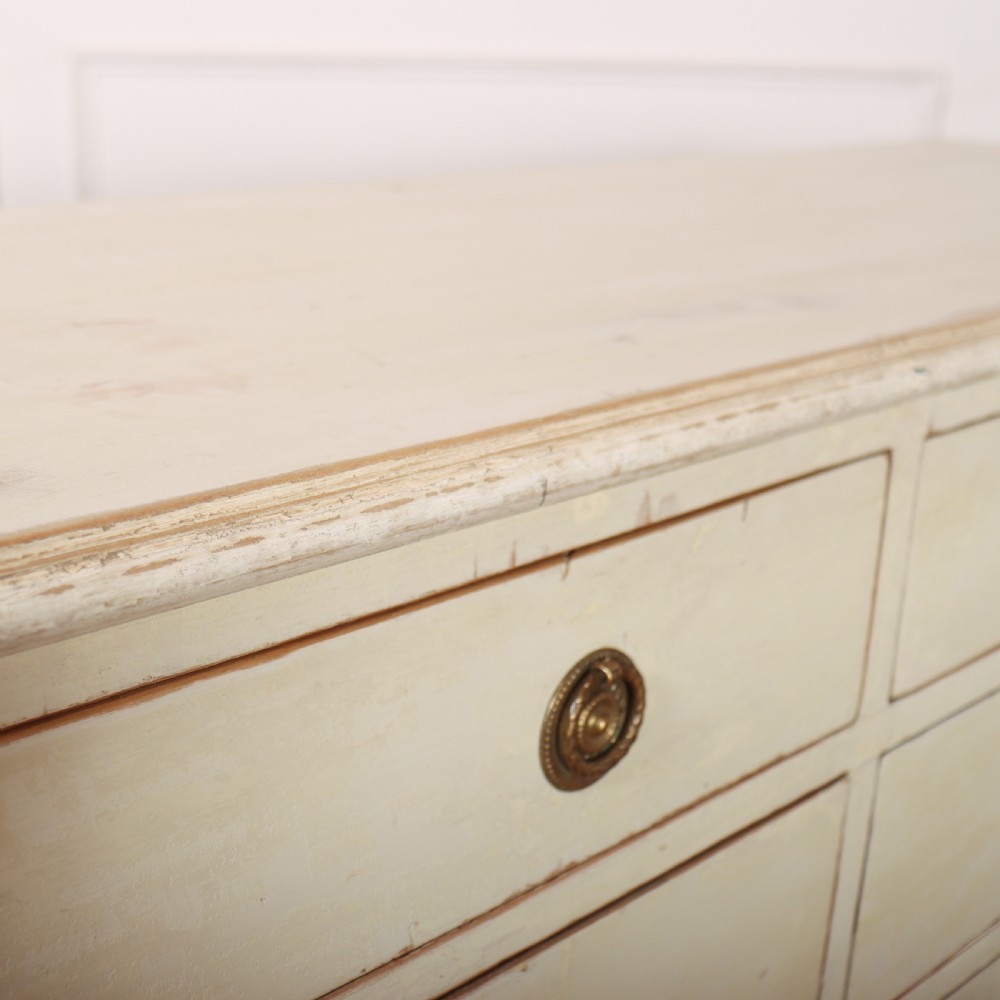 English Original Painted Dresser Base View XII