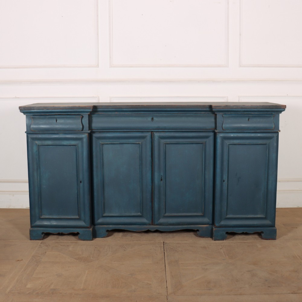 19th Century English Inverted Breakfront Buffet