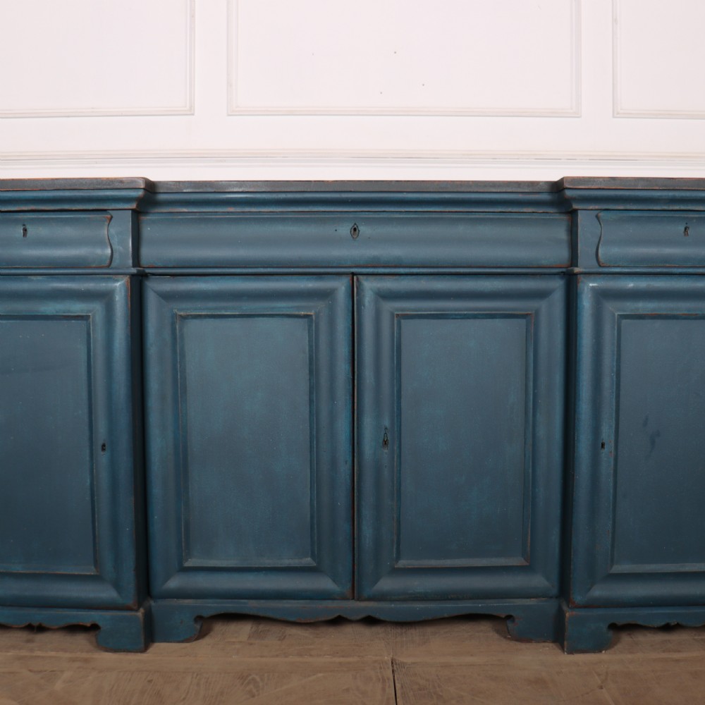 19th Century English Inverted Breakfront Buffet View II