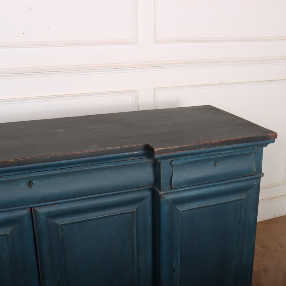 19th Century English Inverted Breakfront Buffet View VIII