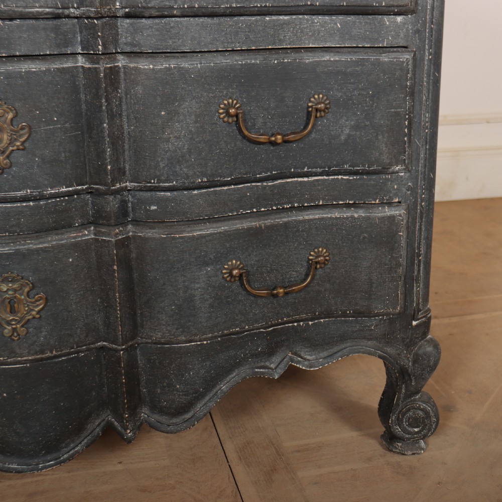 French Painted Serpentine Commode View V