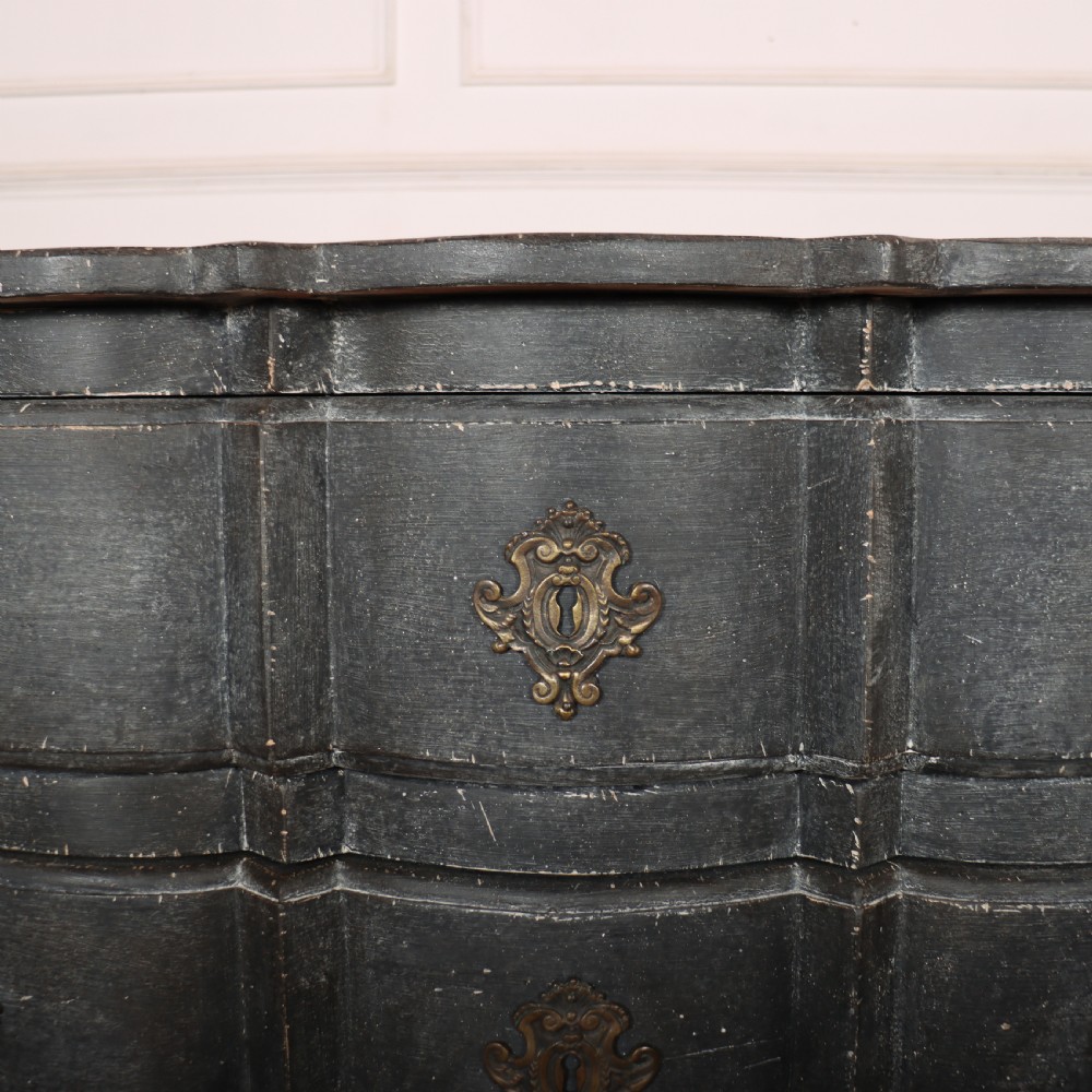 French Painted Serpentine Commode View VII