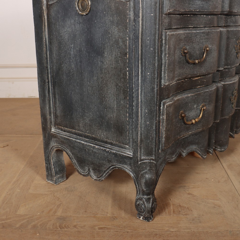 French Painted Serpentine Commode View IX