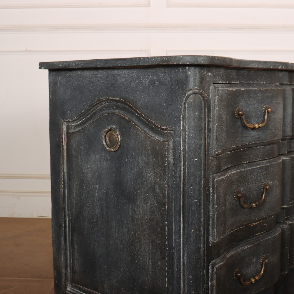 French Painted Serpentine Commode View X