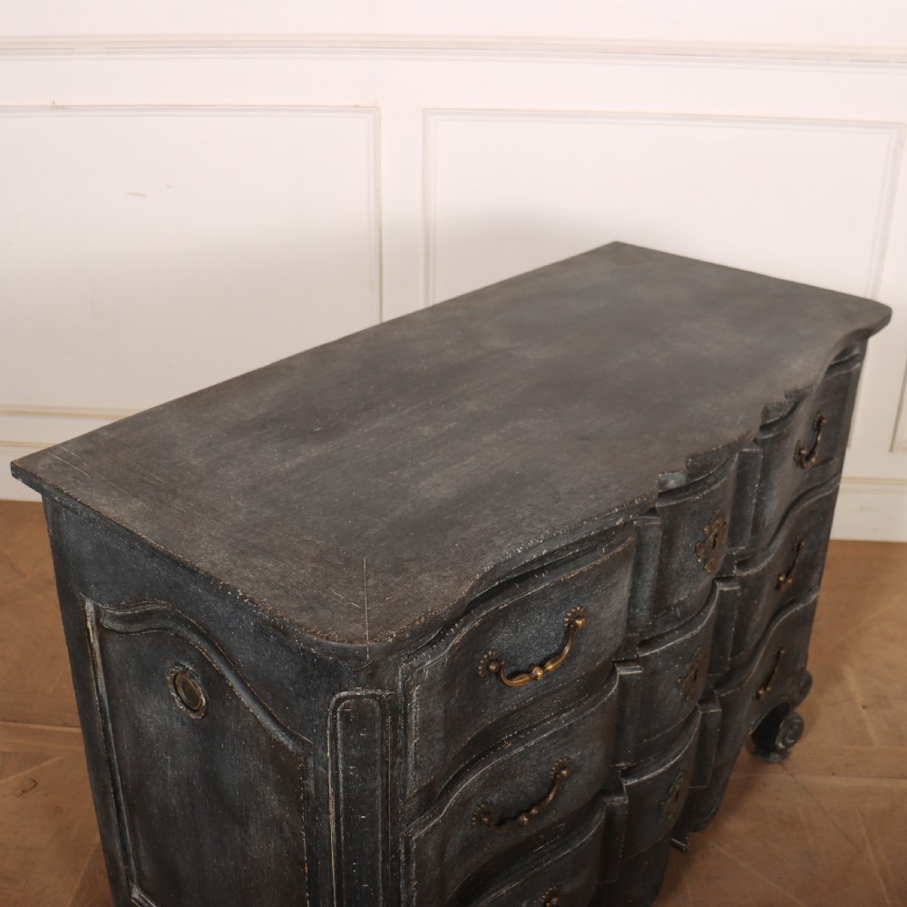 French Painted Serpentine Commode View XII