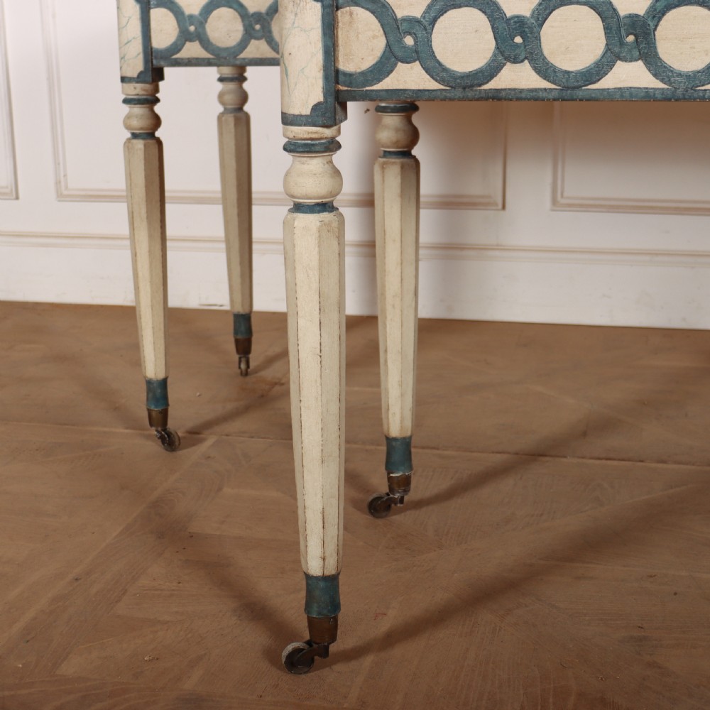 Pair of English Painted Console Tables View III