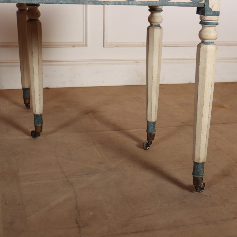 Pair of English Painted Console Tables View IV