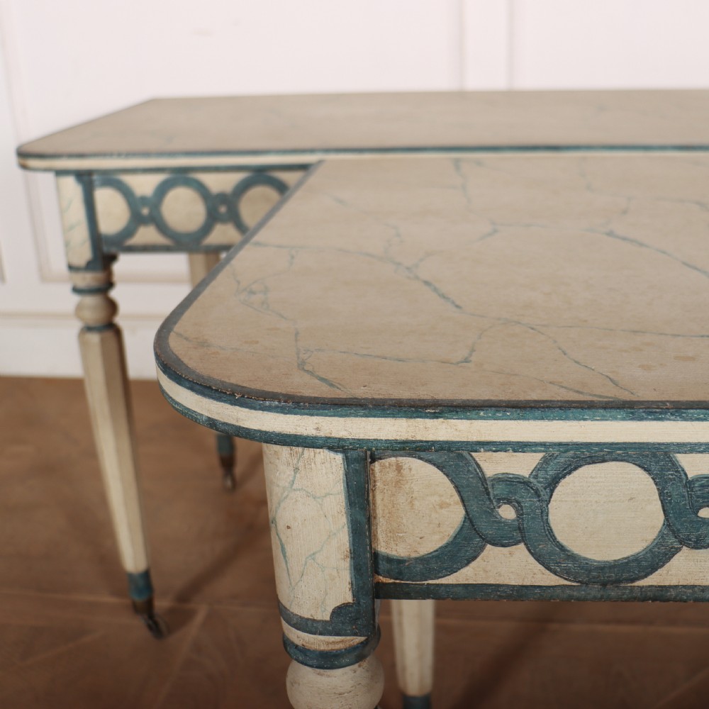 Pair of English Painted Console Tables View VI