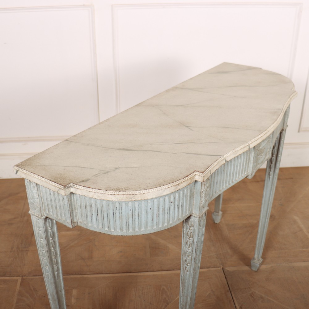 Adam Style Painted Console Table View IX