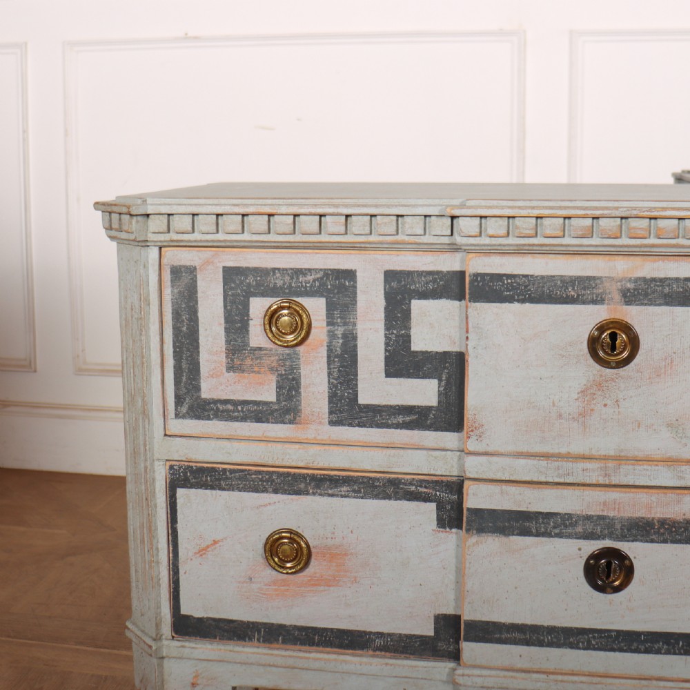 Pair of Swedish Painted Commodes View II