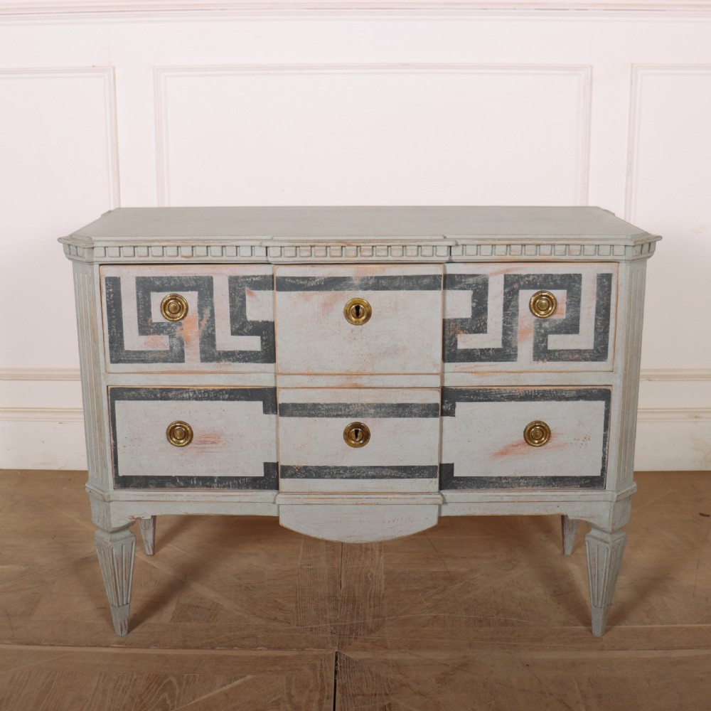 Pair of Swedish Painted Commodes View X