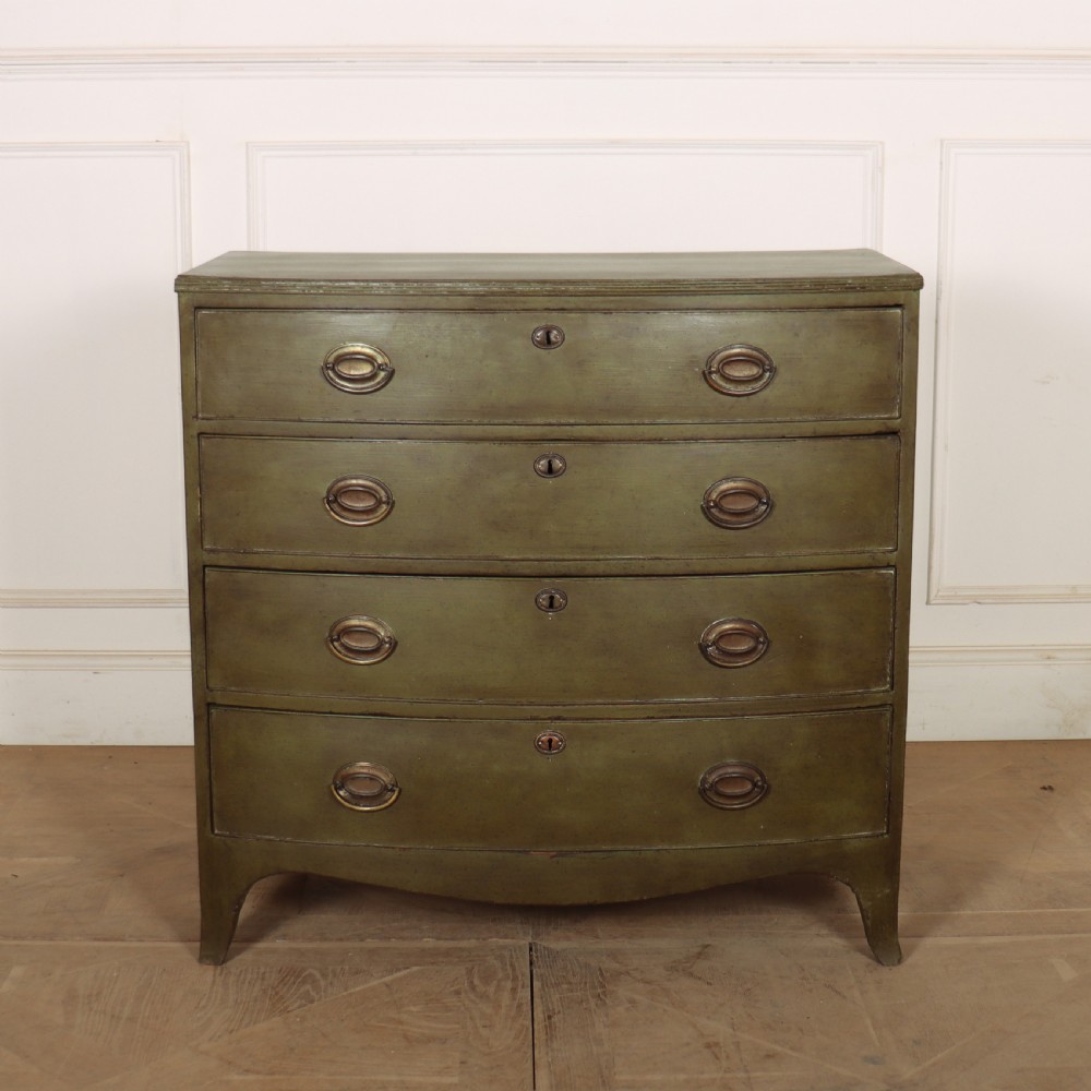 Painted Bowfront Chest of Drawers