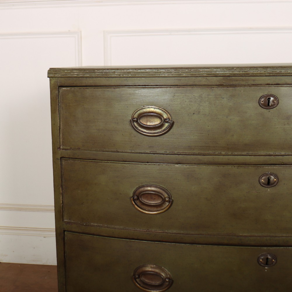 Painted Bowfront Chest of Drawers View II