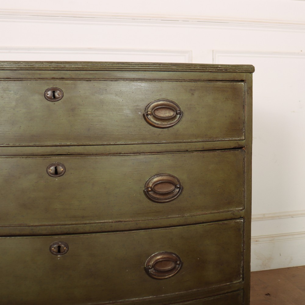 Painted Bowfront Chest of Drawers View IV